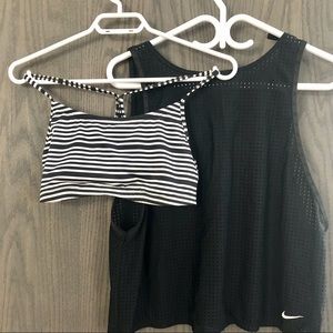 Nike two-piece swim top